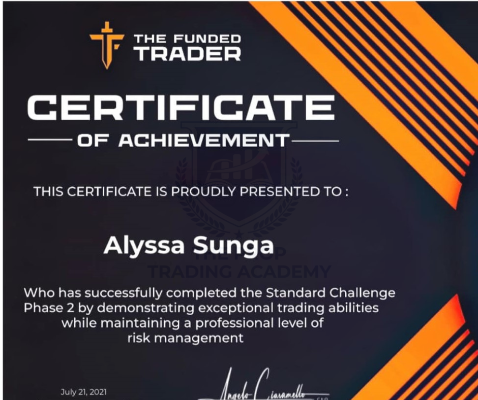 Funded certificate of Coach Aly