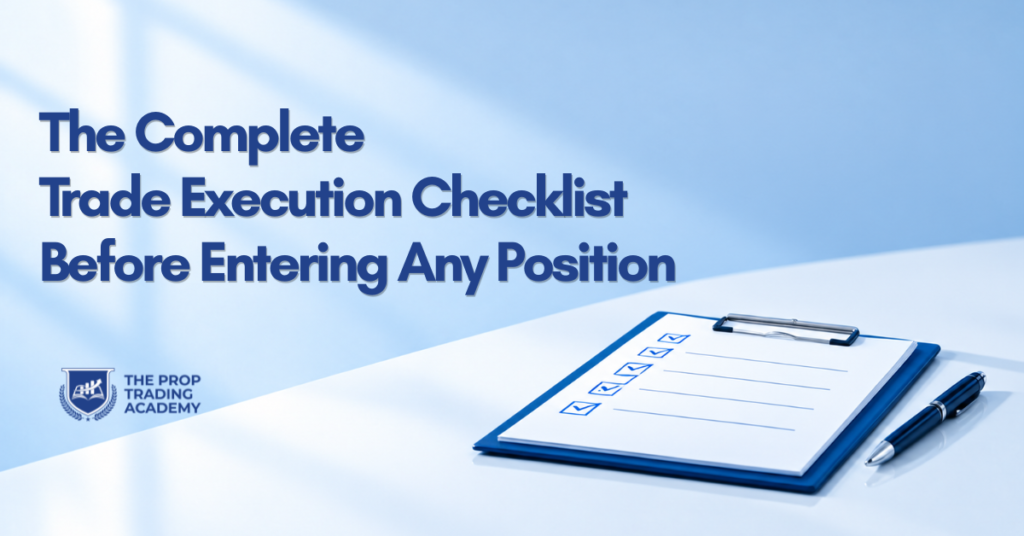 The Complete Trade Execution Checklist Before Entering Any Position