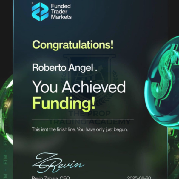 Funded trader payout proof from The Prop Trading Academy