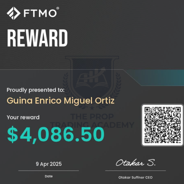 Funded trader payout proof from The Prop Trading Academy