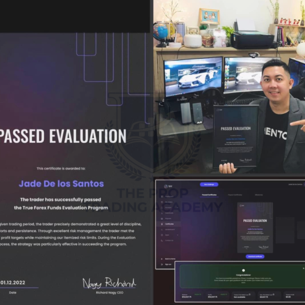 Funded trader payout proof from The Prop Trading Academy