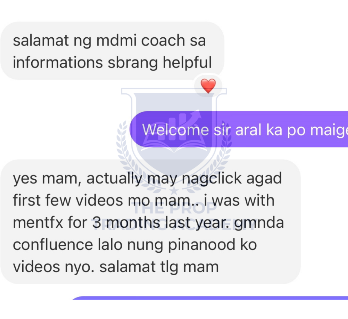 The Prop Trading Academy student success story